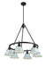 Golden - 3306-6 BLK-DB - Six Light Chandelier - Orwell - Matte Black