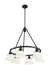 Golden - 3306-6 BLK-OP - Six Light Chandelier - Orwell - Matte Black