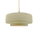 Justice Designs - CER-6543-VAN-BRSS-BEIG-TWST - One Light Pendant - Radiance - Vanilla (Gloss)