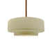 Justice Designs - CER-6543-VAN-BRSS-RIGID - One Light Pendant - Radiance - Vanilla (Gloss)