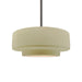 Justice Designs - CER-6543-VAN-NCKL-RIGID - One Light Pendant - Radiance - Vanilla (Gloss)