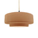 Justice Designs - CER-6545-ADOB-MBLK-BEIG-TWST - One Light Pendant - Radiance - Adobe