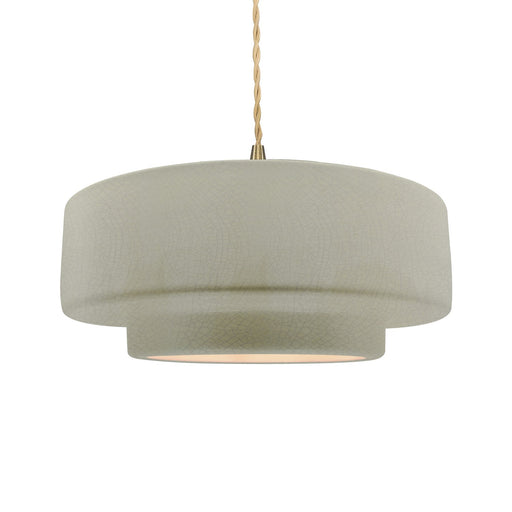 Radiance One Light Pendant Celadon Green Crackle