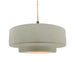 Justice Designs - CER-6545-CKC-MBLK-BEIG-TWST - One Light Pendant - Radiance - Celadon Green Crackle