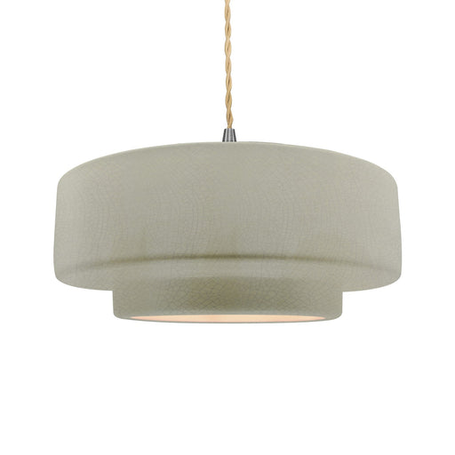 Radiance One Light Pendant Celadon Green Crackle