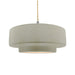 Justice Designs - CER-6545-CKC-NCKL-BEIG-TWST - One Light Pendant - Radiance - Celadon Green Crackle