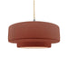 Justice Designs - CER-6545-CLAY-NCKL-BEIG-TWST - One Light Pendant - Radiance - Canyon Clay