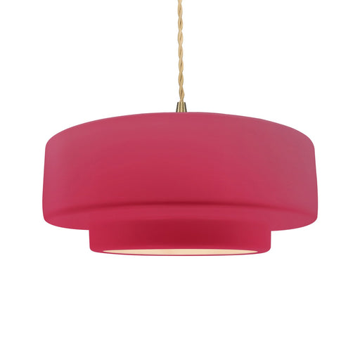 Radiance One Light Pendant Cerise