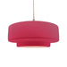 Justice Designs - CER-6545-CRSE-BRSS-BEIG-TWST - One Light Pendant - Radiance - Cerise