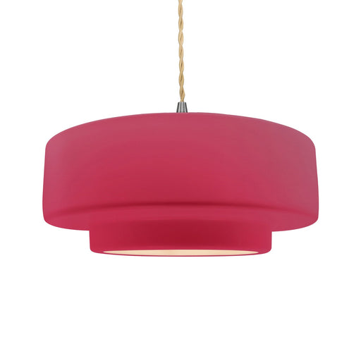 Radiance One Light Pendant Cerise