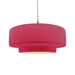 Justice Designs - CER-6545-CRSE-NCKL-BEIG-TWST - One Light Pendant - Radiance - Cerise
