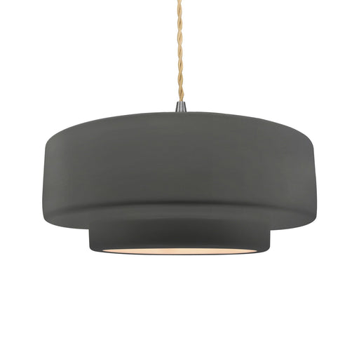 Radiance One Light Pendant Gloss Grey