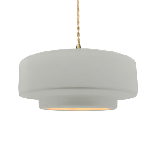 Radiance One Light Pendant Matte White w/ Champagne Gold