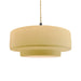 Justice Designs - CER-6545-MYLW-MBLK-BEIG-TWST - One Light Pendant - Radiance - Muted Yellow