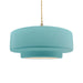 Justice Designs - CER-6545-RFPL-BRSS-BEIG-TWST - One Light Pendant - Radiance - Reflecting Pool