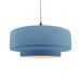 Justice Designs - CER-6545-SKBL-MBLK-BEIG-TWST - One Light Pendant - Radiance - Sky Blue
