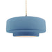 Justice Designs - CER-6545-SKBL-NCKL-BEIG-TWST - One Light Pendant - Radiance - Sky Blue