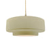 Justice Designs - CER-6545-VAN-BRSS-BEIG-TWST - One Light Pendant - Radiance - Vanilla (Gloss)