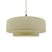 Justice Designs - CER-6545-VAN-MBLK-BEIG-TWST - One Light Pendant - Radiance - Vanilla (Gloss)