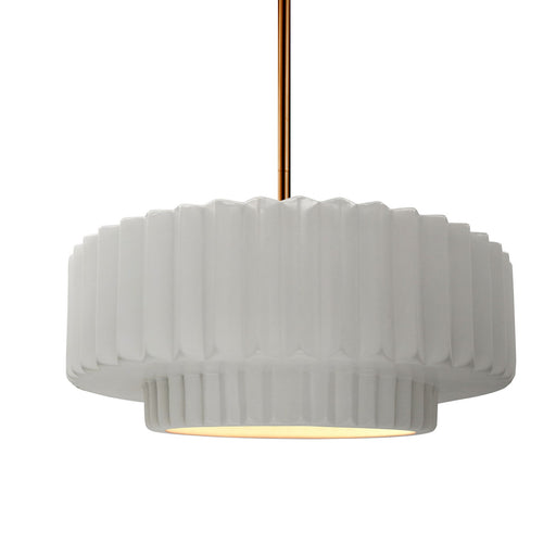 Radiance One Light Pendant Bisque