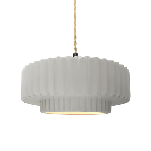 Radiance One Light Pendant Bisque