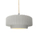 Justice Designs - CER-6553-BIS-NCKL-BEIG-TWST - One Light Pendant - Radiance - Bisque