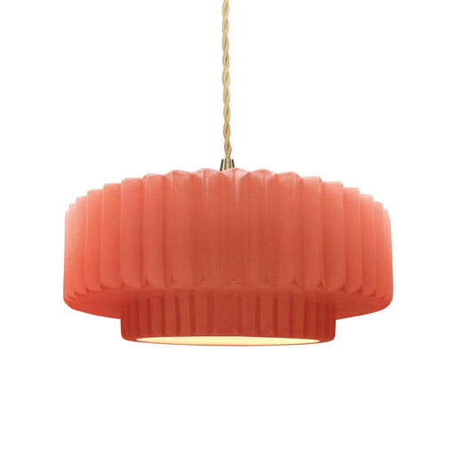 Radiance One Light Pendant Gloss Blush