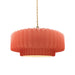 Justice Designs - CER-6553-BSH-BRSS-BEIG-TWST - One Light Pendant - Radiance - Gloss Blush
