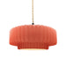 Justice Designs - CER-6553-BSH-MBLK-BEIG-TWST - One Light Pendant - Radiance - Gloss Blush