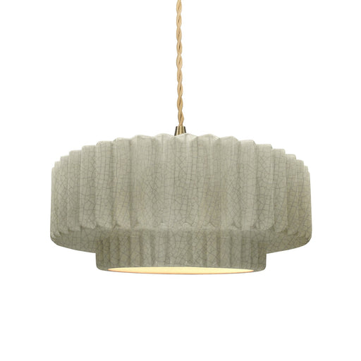 Radiance One Light Pendant Celadon Green Crackle