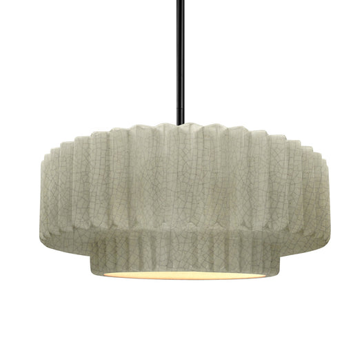 Radiance One Light Pendant Celadon Green Crackle