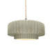 Justice Designs - CER-6553-CKC-NCKL-BEIG-TWST - One Light Pendant - Radiance - Celadon Green Crackle