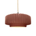 Justice Designs - CER-6553-CLAY-MBLK-BEIG-TWST - One Light Pendant - Radiance - Canyon Clay