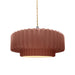 Justice Designs - CER-6553-CLAY-NCKL-BEIG-TWST - One Light Pendant - Radiance - Canyon Clay