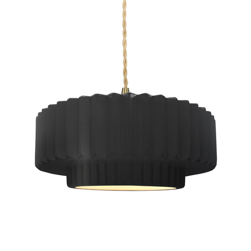 Radiance One Light Pendant Carbon - Matte Black