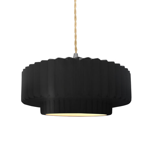 Radiance One Light Pendant Carbon - Matte Black