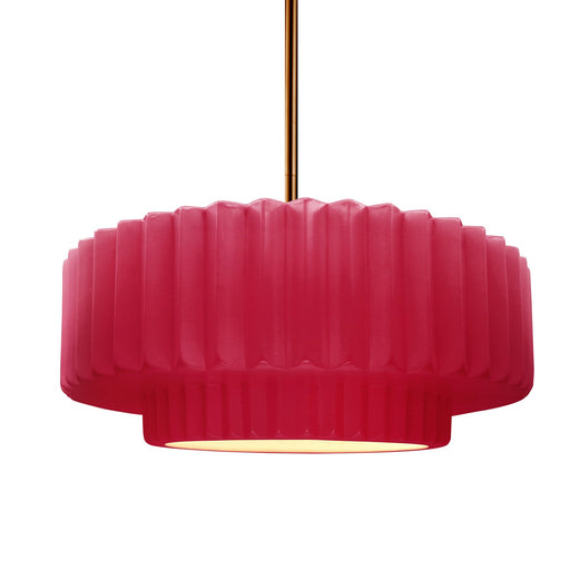 Radiance One Light Pendant Cerise