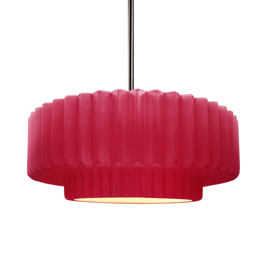 Radiance One Light Pendant Cerise
