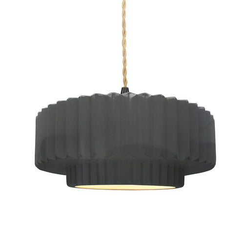 Radiance One Light Pendant Gloss Grey