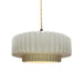Justice Designs - CER-6553-MAT-MBLK-BEIG-TWST - One Light Pendant - Radiance - Matte White