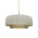 Justice Designs - CER-6553-MAT-NCKL-BEIG-TWST - One Light Pendant - Radiance - Matte White