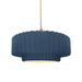 Justice Designs - CER-6553-MDMT-BRSS-BEIG-TWST - One Light Pendant - Radiance - Midnight Sky w/ Matte White