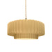 Justice Designs - CER-6553-MYLW-BRSS-BEIG-TWST - One Light Pendant - Radiance - Muted Yellow