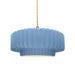 Justice Designs - CER-6553-SKBL-BRSS-BEIG-TWST - One Light Pendant - Radiance - Sky Blue