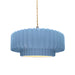 Justice Designs - CER-6553-SKBL-NCKL-BEIG-TWST - One Light Pendant - Radiance - Sky Blue