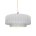 Justice Designs - CER-6553-WHT-MBLK-BEIG-TWST - One Light Pendant - Radiance - Gloss White