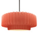 Justice Designs - CER-6555-BSH-NCKL-RIGID - One Light Pendant - Radiance - Gloss Blush