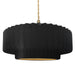 Justice Designs - CER-6555-CBGD-BRSS-BEIG-TWST - One Light Pendant - Radiance - Carbon Matte Black w/ Champagne Gold