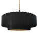 Justice Designs - CER-6555-CBGD-MBLK-BEIG-TWST - One Light Pendant - Radiance - Carbon Matte Black w/ Champagne Gold