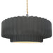 Justice Designs - CER-6555-GRY-NCKL-BEIG-TWST - One Light Pendant - Radiance - Gloss Grey